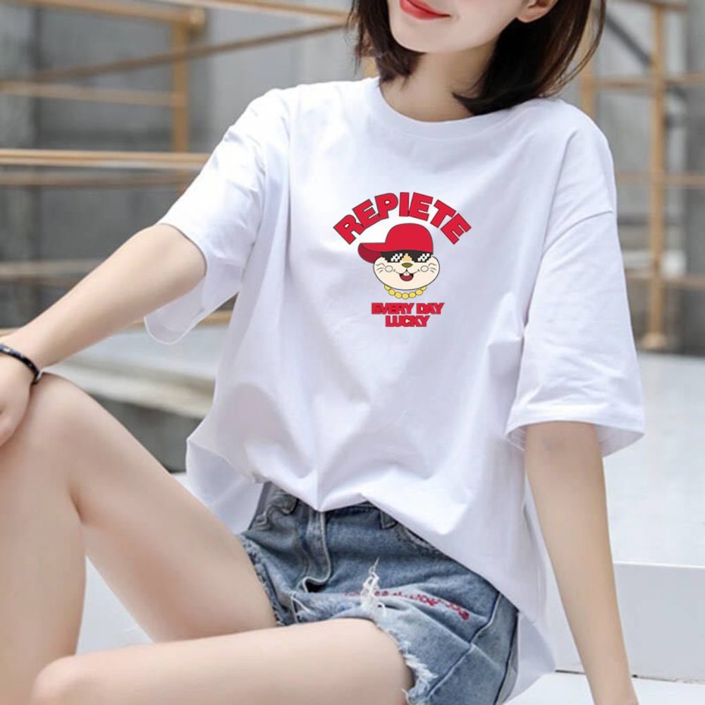 Women's short-sleeved t-shirt loose Korean style